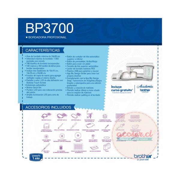 Bordadora BROTHER BP3700 - Imagen 5