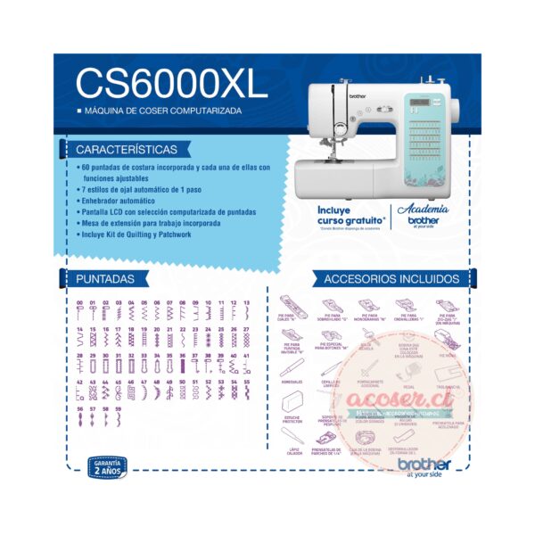 BROTHER CS6000XL - Imagen 5
