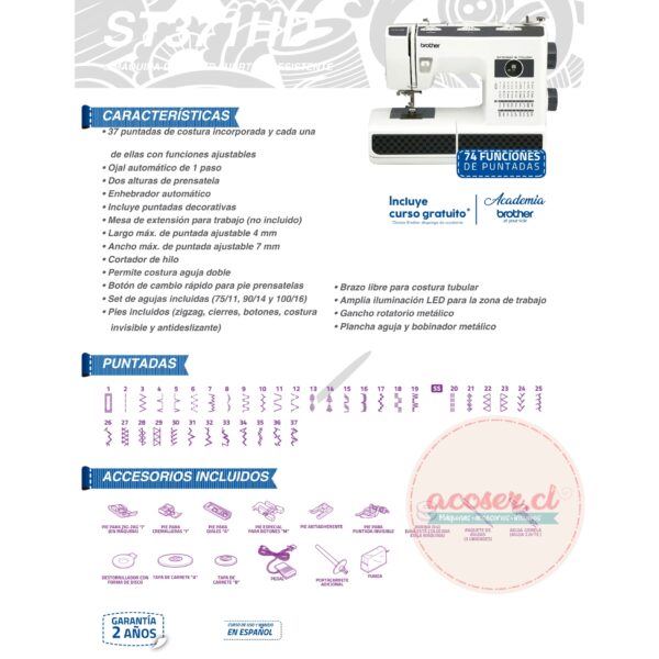 BROTHER ST371HD - Imagen 6